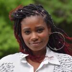 woman, model, young lady, smile, braids, fashion, glamourous, accessories, african woman, red hair dye, earrings, silver jewelry, lifestyle, candid, white blouse, portrait, 20s-30's, beautiful black woman, rare hairstyle, unique, smiling, cursive writing, woman, woman, woman, woman, woman, african woman, african woman, african woman